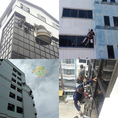 งานโรยตัว ซ่อมผนังแตกร้าว ทาสี